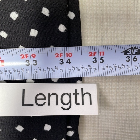 Lands' End Dress Polka Dot Black White Knee Length Size 10 - Picture 8 of 10
